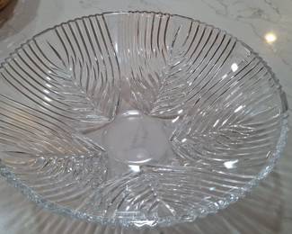 Vintage Mikasa "Diamond Fire" Leaf Shaped Platter