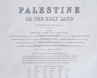 Palestine or the Holy Land by Keith Johnston, F.R.S.E.