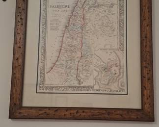 A New Map of Palestine or the Holy Land by S. Augustus Mitchell