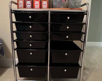 10-Drawer Rolling Storage Cart