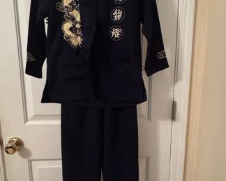 Child's Traditional Chinese Tang Suit with Dragon and Fu Embroidery