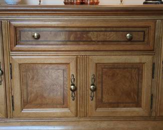 Vintage Thomasville Burl Wood Sideboard