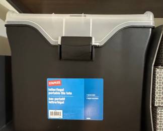 Staples Letter/Legal Portable File Tote