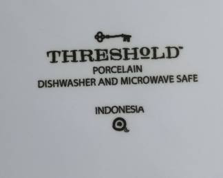 Threshold White Porcelain Square Dinnerware