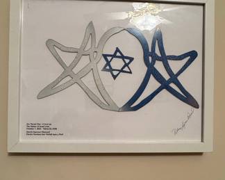 Am Yisrael Chai Commemorative Mixed Media Artwork