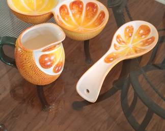 Ceramic Citrus Fruit Kitchenware Set