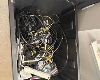 Assorted Lot of Electronic Cables and Power Cords