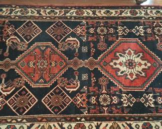 Hand-Knotted Persian Heriz Runner Rug