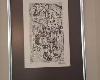 Limited Edition Etching: "Newcomer" by Emil Balla