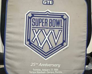 Vintage 1991 Super Bowl XXV GTE Stadium Seat Cushion