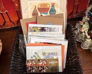 Assorted Greeting Cards and 2018 USPS Sparkling Holidays Stamp Booklet