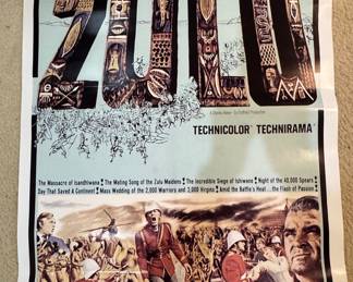 Zulu (1964) Original US One Sheet Movie Poster
