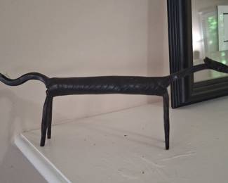 Vintage Wrought Iron Animal Sculpture (Horse/Deer)