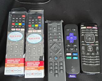 Collection of Universal and Branded Television Remote Controls
