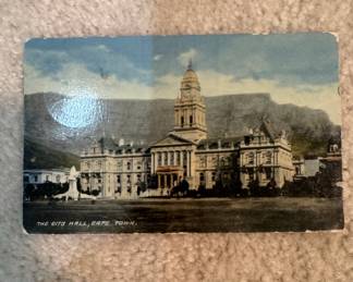 Vintage Postcard: The City Hall, Cape Town with Grand Parade