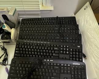 Assorted Wired Computer Keyboards (Logitech, eMachines, and others)
