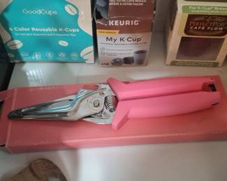 Pink Multi-functional Kitchen Shears with Bottle Opener