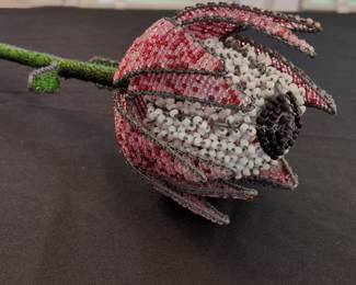 South African Beaded Wire King Protea 