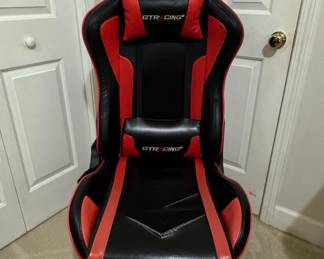 GTRACING Gaming Chair with Bluetooth Speakers (Black/Red)