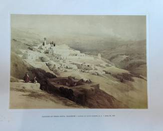 David Roberts Lithograph Copy: Convent of Terra Santa, Nazareth
