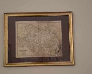Antique Map of the Austro-Hungarian Monarchy by Keith Johnston (1882)