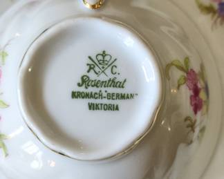 Rosenthal Kronach-Germany Viktoria Tea Cup and Saucer