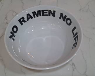 No Ramen No Life Ceramic Noodle Bowl