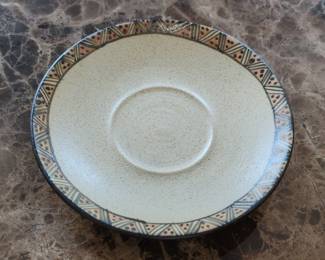 Studio Pottery Elephant Handle Cup and Saucer