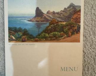 Vintage Union-Castle Line Dinner Menu (1948)