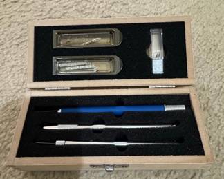 Vintage X-Acto Hobby Knife Tool Set in Wooden Box