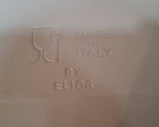 Elios Italian Ceramic Embossed Serving Platter