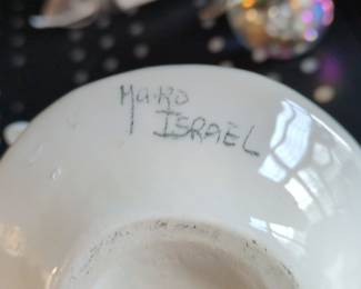Mako Israel Ceramic Honey Pot