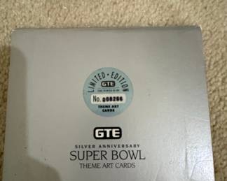 1991 GTE Super Bowl XXV Silver Anniversary Theme Art Cards