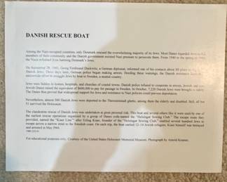 Set of 5 United States Holocaust Memorial Museum 'Danish Rescue Boat' Educational Prints