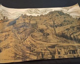 Eliezer Weishoff Jerusalem Cityscape Print
