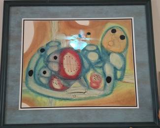 Surrealist Abstract Composition by H. Hukuyama