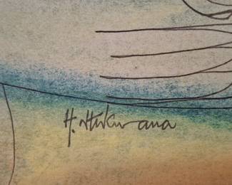 Surrealist Abstract Composition by H. Hukuyama