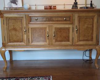 Vintage Thomasville Burl Wood Sideboard