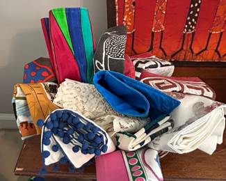 Collection of Vintage Household Linens and Textiles