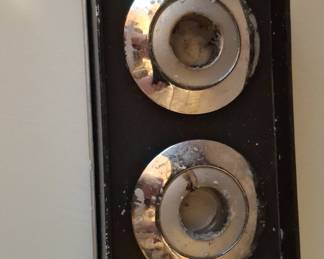 Vintage Silver-Plated Round Votive Candle Holders
