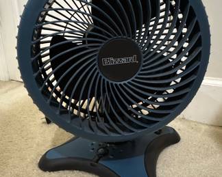 Holmes Blizzard 8-Inch 3-Speed Oscillating Table Fan, Charcoal