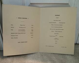 Vintage Union-Castle Line Dinner Menu (1948)