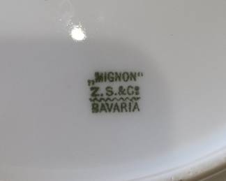 Z.S. & Co. Bavaria 'Mignon' Porcelain Plate