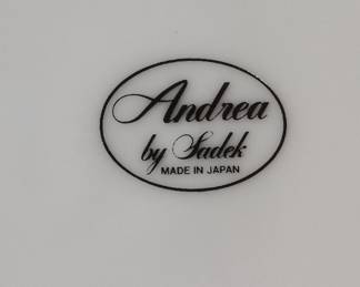 Andrea by Sadek "Spring Night" Floral Porcelain Cake Plate and Server