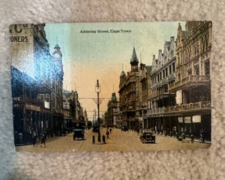 Vintage Valentine's Series Postcard: Adderley Street, Cape Town