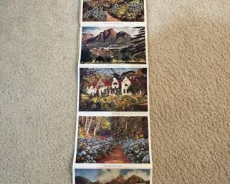 Vintage 5 View Letter Card of The Cape, Set 2
