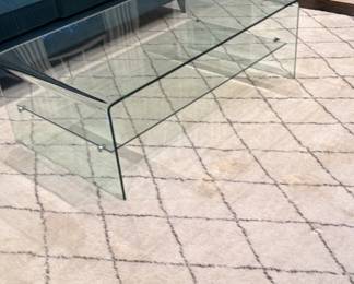 Glass coffee table