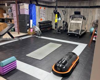 Great Mats gym floor tiles (black)