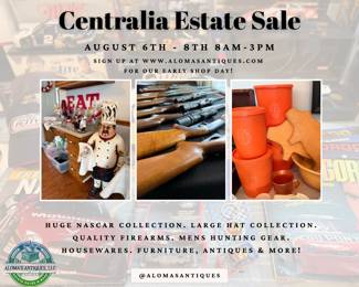 centralia nascar estate sale