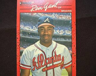 1990 Donruss Ron Gant Baseball Card #475
